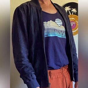 Levi’s leather suede bomber jacket men’s medium